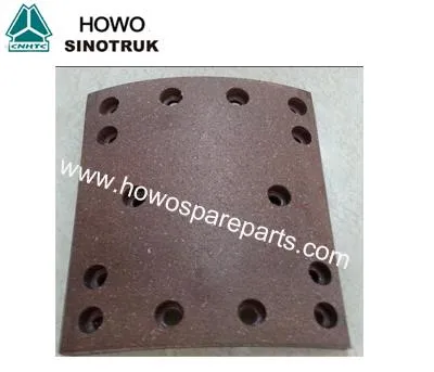 हाउ डंप ट्रक पार्ट्स के लिए रीयर ब्रेक लाइनिंग WG9231342068